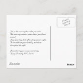 誕生日の郵便はがき ポストカード (裏面)