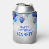 誕生日の青いバルーン 缶クーラー (缶裏面)