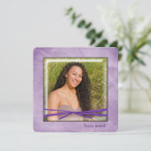 誕生日の額縁 招待状 (スタンド正面)