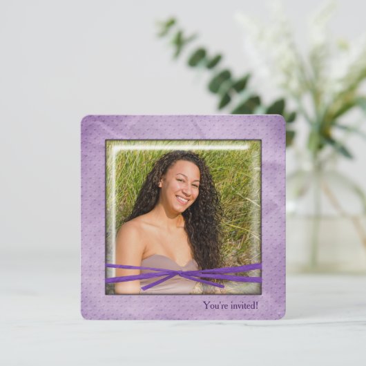 誕生日の額縁 招待状 (スタンド正面)
