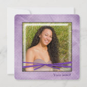 誕生日の額縁 招待状 (正面)