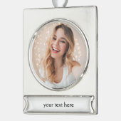 誕生日の顔 シルバープレートバナーオーナメント (左)