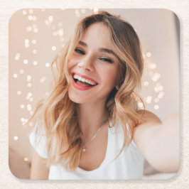 誕生日の顔 スクエアペーパーコースター