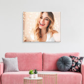 誕生日の顔 パーソナライズされた キャンバスプリント (インサイチュ (リビング))