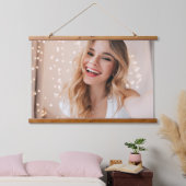 誕生日の顔 パーソナライズされた 吊り下げ型タペストリー (寝室)