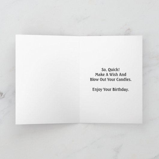 誕生日の願いは黒板カードを与えました カード (内部)