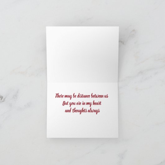 誕生日の願いを全マイルにわたって伝える カード (内部)