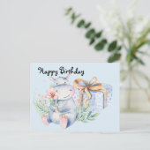 誕生日の願いを贈ります ポストカード (スタンド正面)