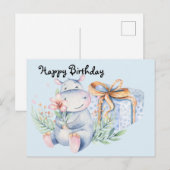 誕生日の願いを贈ります ポストカード (正面/裏面)