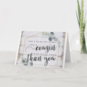 誕生日の願い「いとこさん」最高のと「友人」 カード (正面)