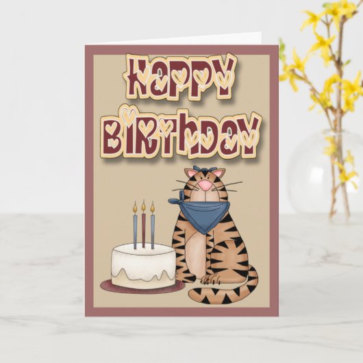 誕生日の願い カード (黄色い花)