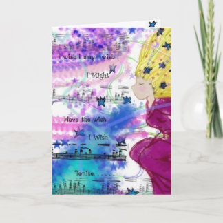 誕生日の願い カード