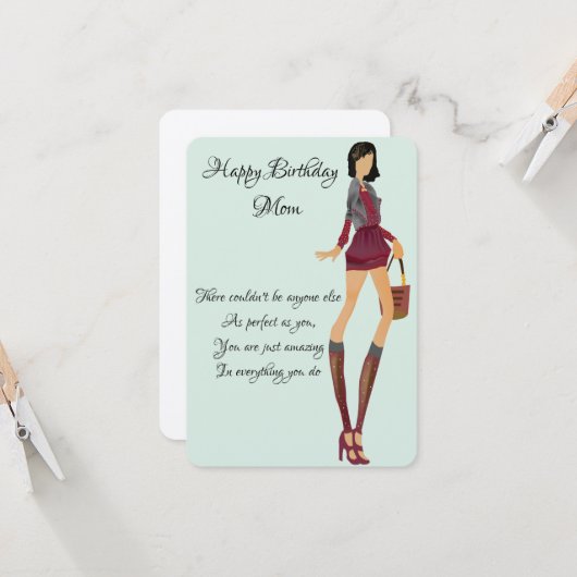 誕生日の願い カード (正面/裏面インサイチュ)