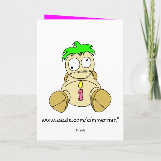 誕生日の願い カード (裏面)