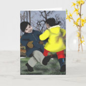 誕生日の願い カード (黄色い花)