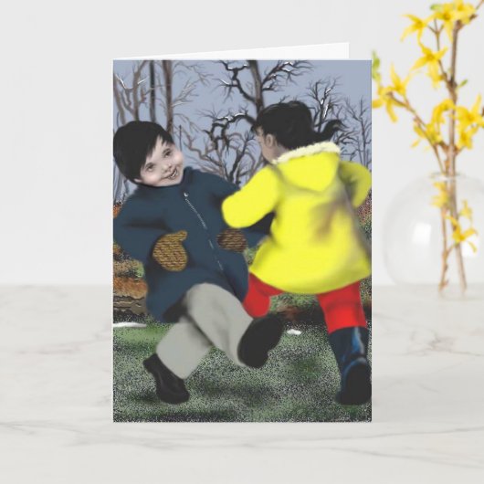 誕生日の願い カード (黄色い花)