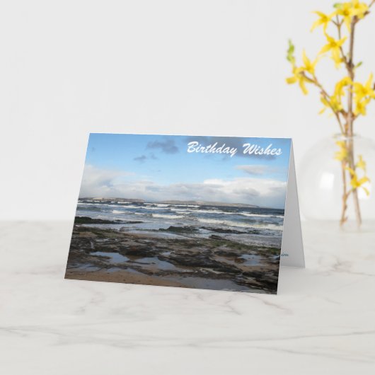 誕生日の願い カード (黄色い花)