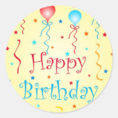 誕生日の願い – シール (正面)