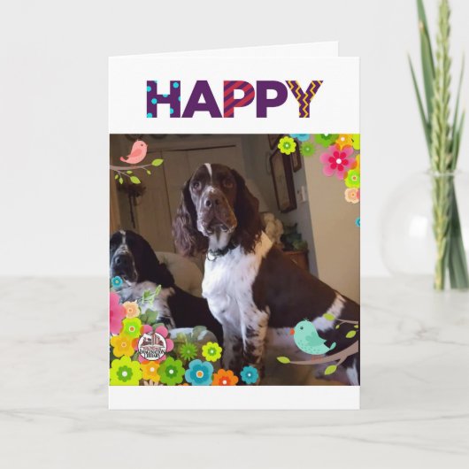 誕生日の願い**心の中で確実に** カード (正面)