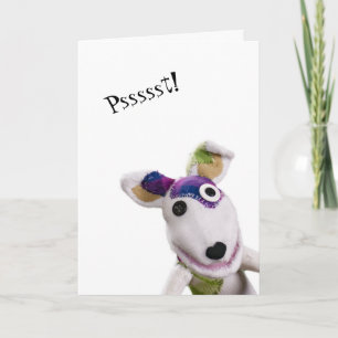 誕生日の願いSock Puppet Card カード