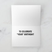 誕生日の願**あそこに** カード (内部)