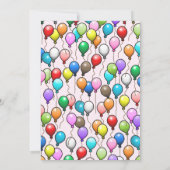 誕生日の風船 サンキューカード (裏面)