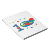 誕生日の飛行機 ノートパッド (アングル)