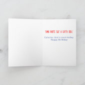 誕生日の食事を探しています カード (内部)