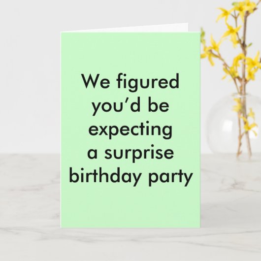 誕生日の驚き カード (黄色い花)