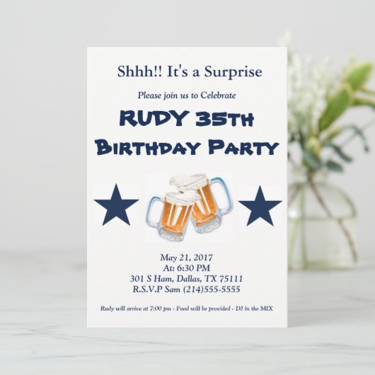 誕生日の驚き 招待状 (スタンド正面)