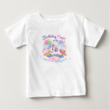 誕生日の魔法のユニコーン トドラーTシャツ