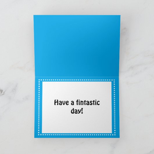 誕生日の鮫 カード (内部)