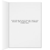 誕生日の鳥とソフィアのカード (内側 (右))