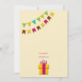 誕生日の鳥カード カード (裏面)