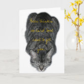 誕生日の黙想 カード (黄色い花)