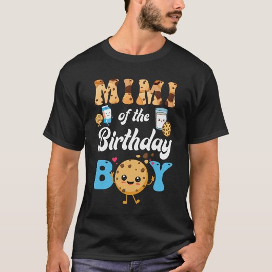 誕生日のMimi Boy MilkとCookies 1st Birt Tシャツ (正面)