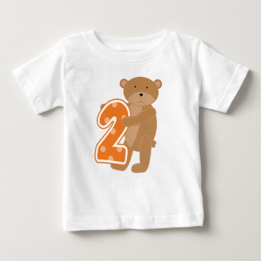 誕生日のTシャツとギフトを2枚目に ベビーTシャツ (正面)