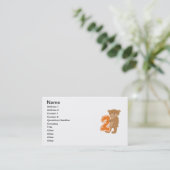 誕生日のTシャツとギフトを2枚目に 名刺 (スタンド正面)