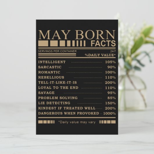 誕生日のTシャツを生まれるかもしれないです カード (スタンド正面)