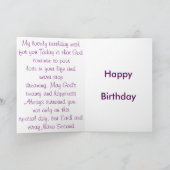 誕生日のZazzleで販売されるすばらしい物プロダクト カード (内部)