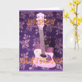 誕生日のZazzleで販売されるすばらしい物プロダクト カード (黄色い花)