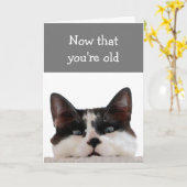 誕生日はあなたは古い丘おもしろいの上に カード (黄色い花)