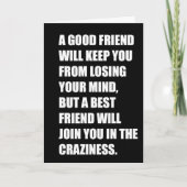 誕生日はあらゆる最高の面で友友を求める カード (正面)