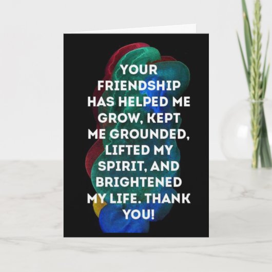 誕生日はあらゆる点で「友人」最高のを望んでいる カード (正面)