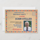 誕生日はがきメール投稿フォトメール投稿 招待状 (正面)