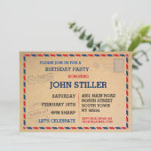 誕生日はがき郵便招待状郵便 招待状 (スタンド正面)