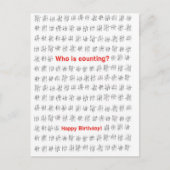 誕生日はがき、ハッピーバースデー。グリーティングカード ポストカード (正面)