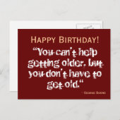 誕生日はがき – バーンズ ポストカード (正面/裏面)