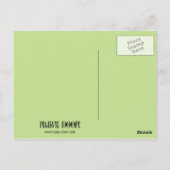 誕生日はがき – moon in開花絵を描ズ ポストカード (裏面)