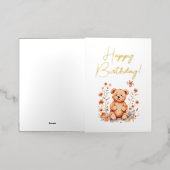 誕生日はことごとく愛す 箔グリーティングカード (外側レイダウン)